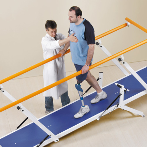paralelas y escaleras para rehabilitación